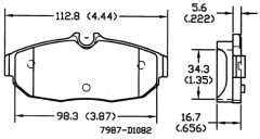 Bremsklötze Hinten - Brakepads Rear  Mustang  05-11